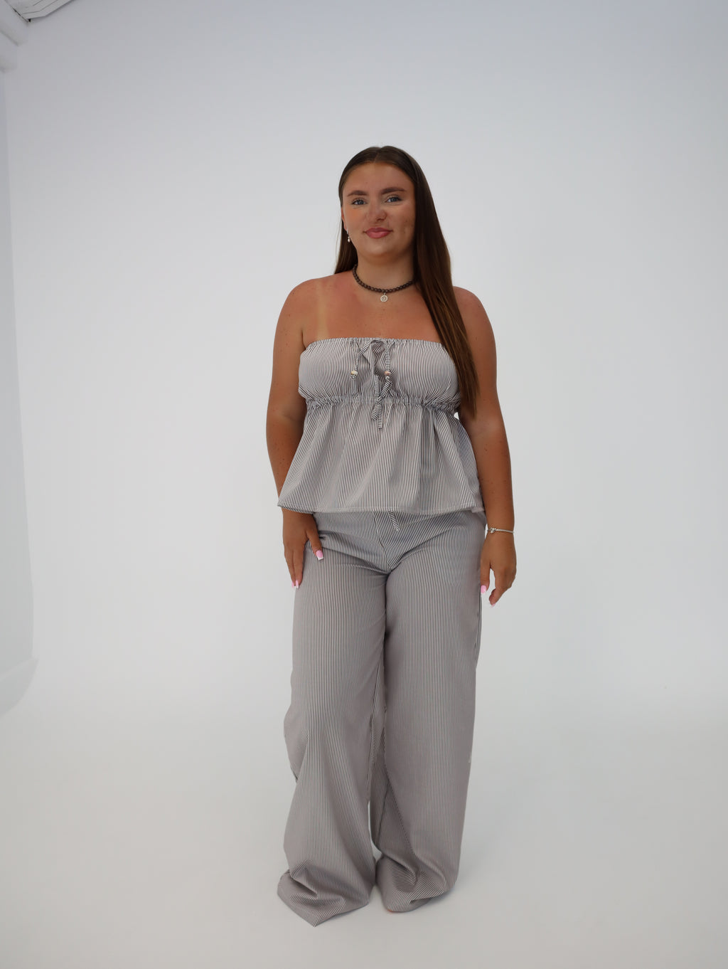 Drift Pants | Chocolate Pinstripe