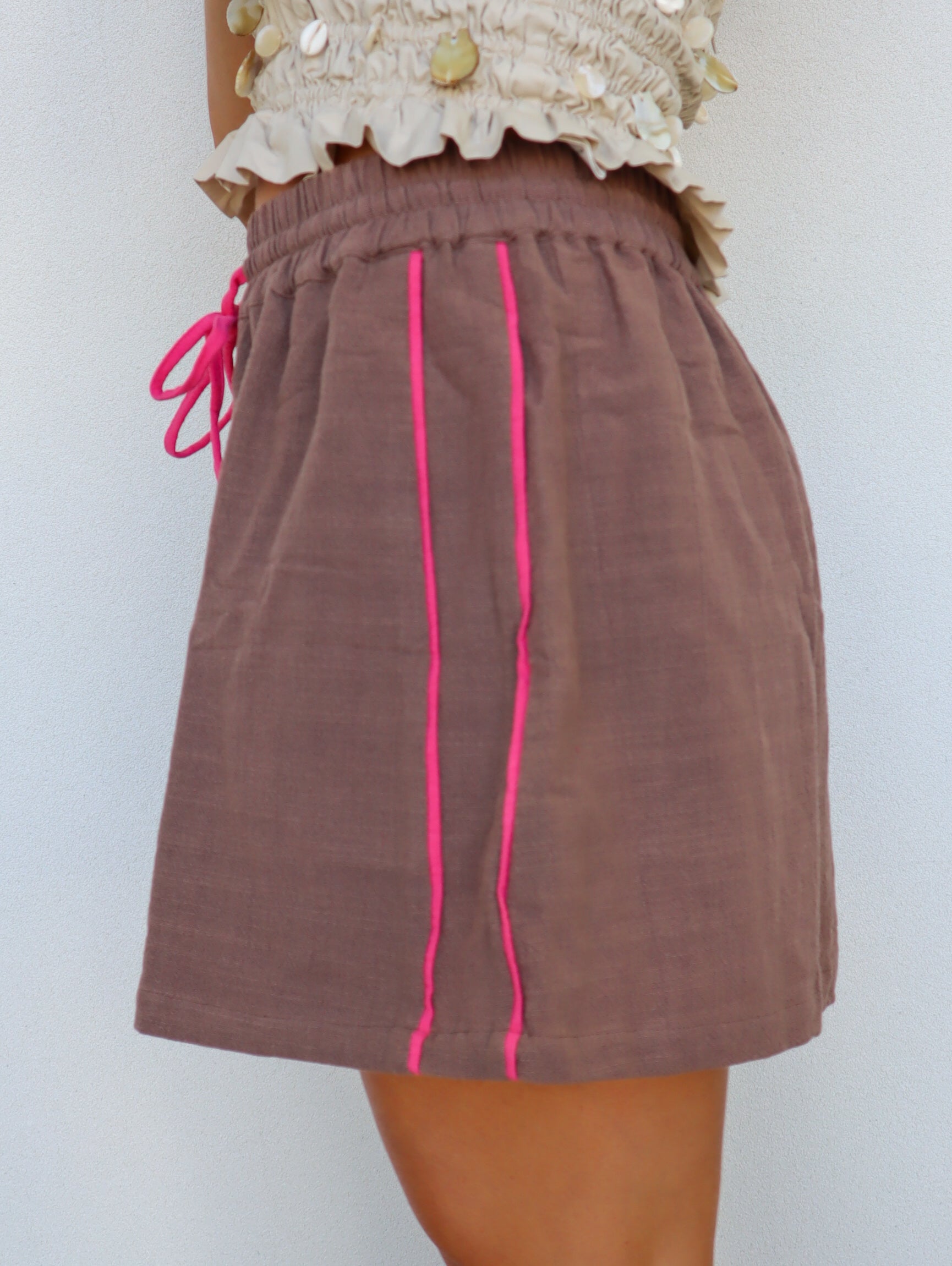 Brisa Mini Skirt | Cocoa Crush