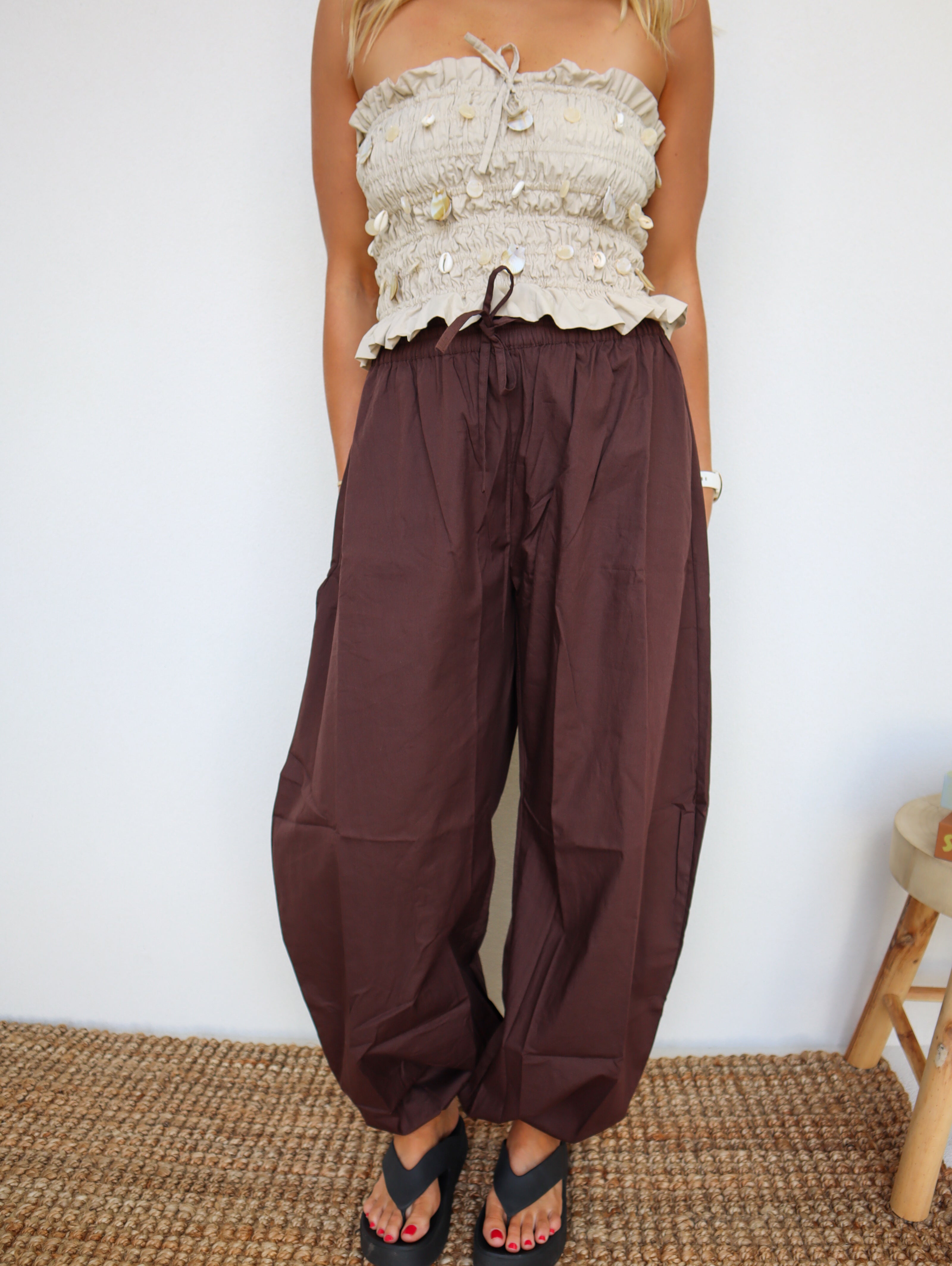 Jinni Balloon pants | Chocolate