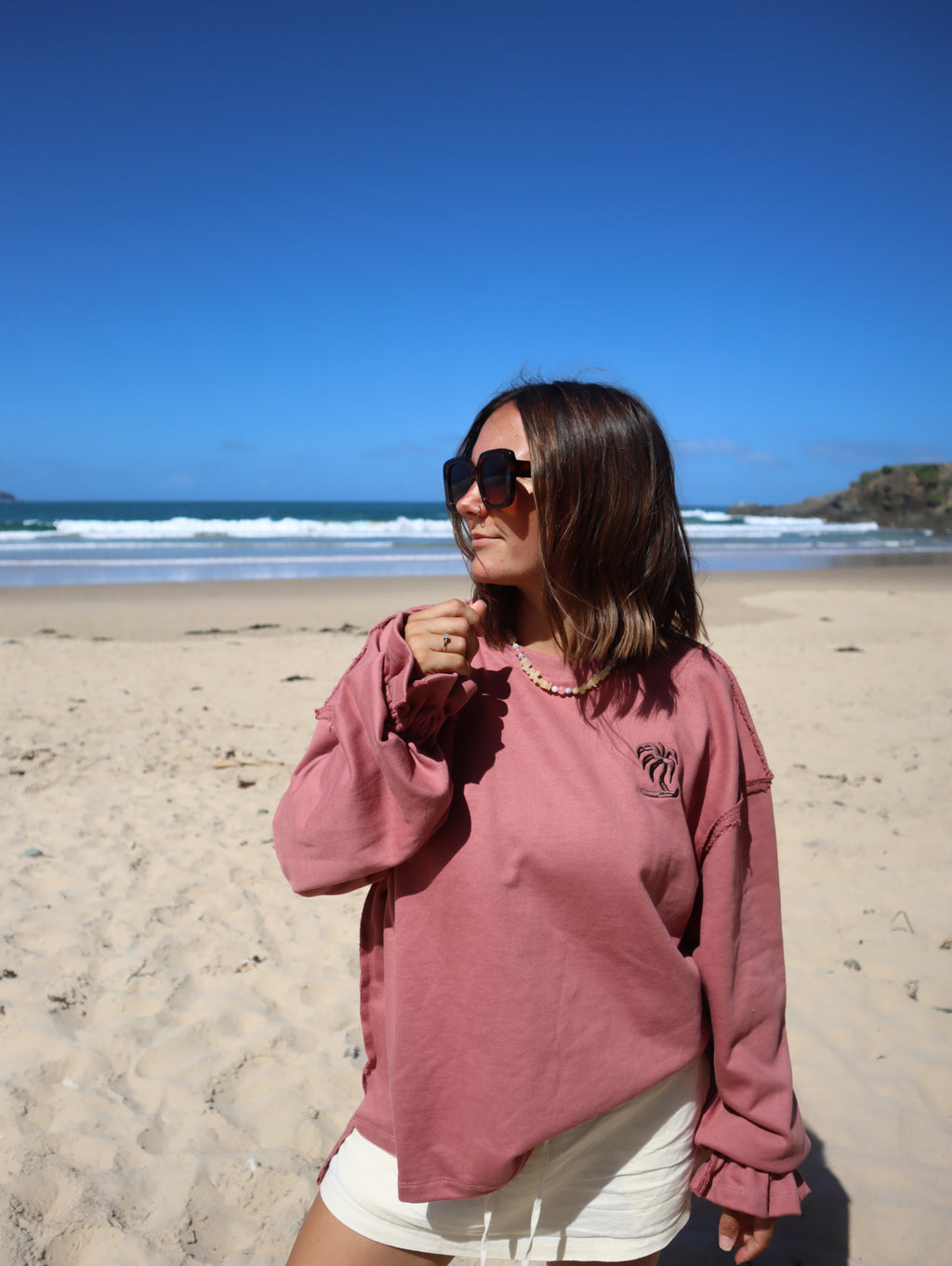 The Lila Sweat | Dusty Bloom French Terry