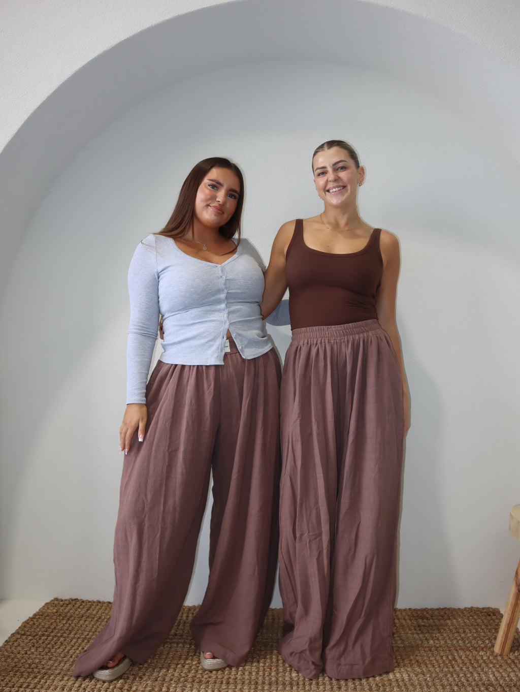 Stevie Palazzo Pants | Cocoa Brown