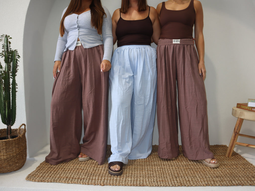 Stevie Palazzo Pants | Powder Blue