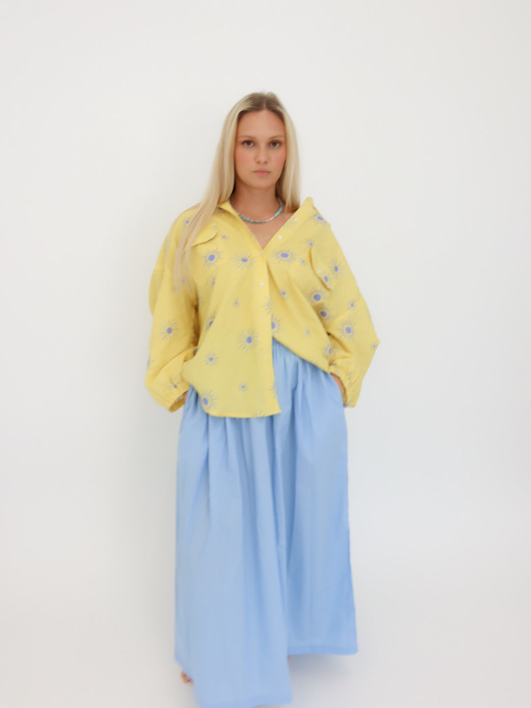 Sienna Skirt | Sky Blue