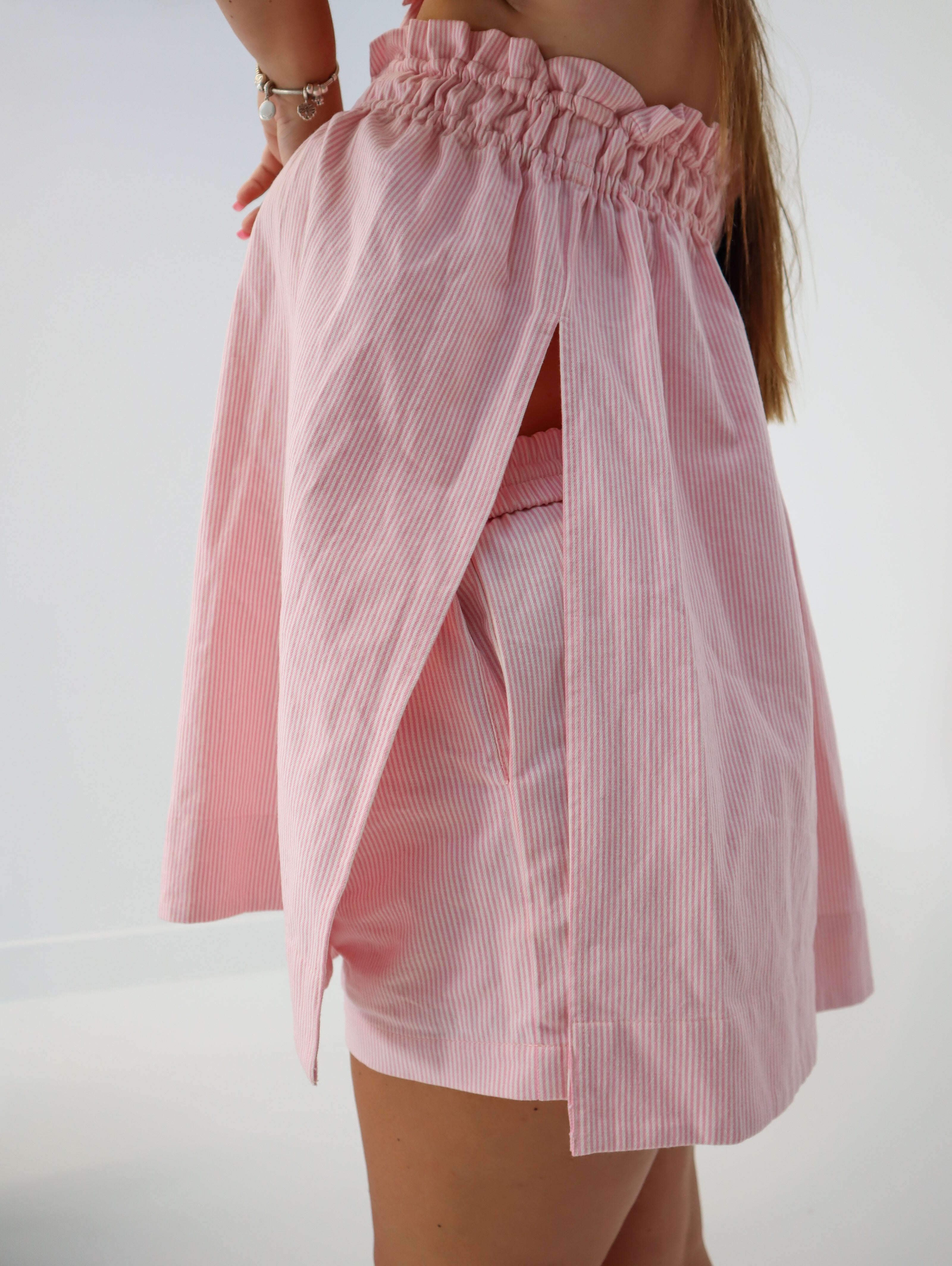 Sunset Swing Tunic - Pink Pinstripe