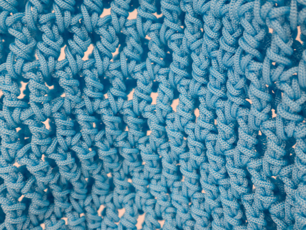 Knot & Soul Hand Crochet Bag | Electric Baby Blue