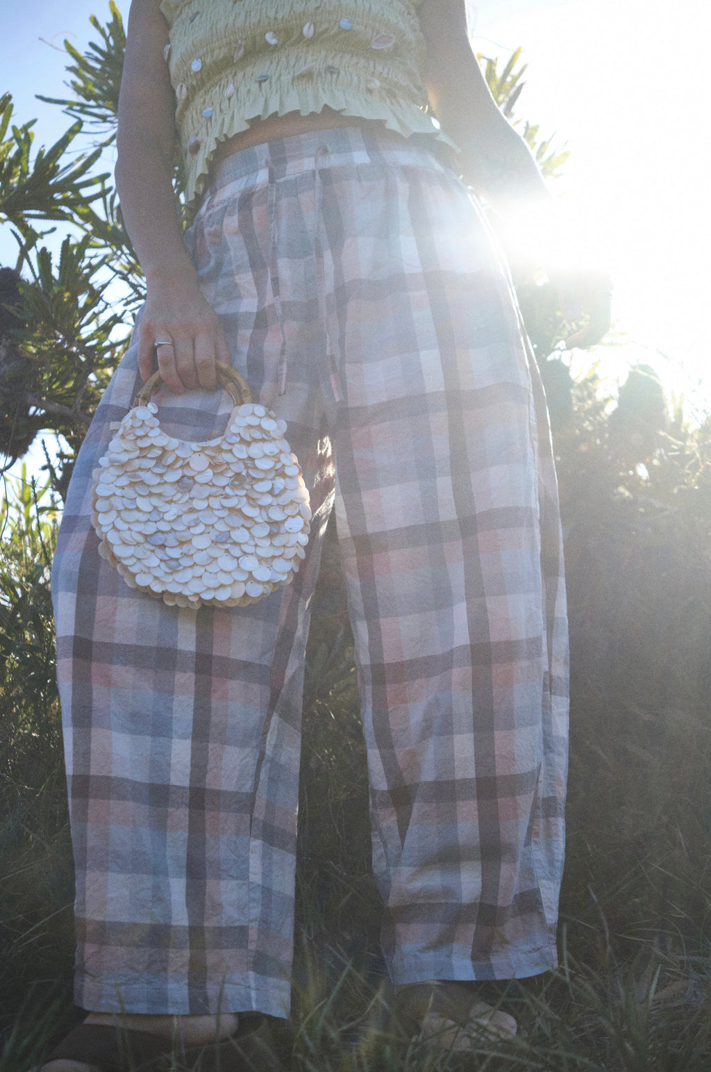 Goldie Barrel Leg | Sunset Check PRE-SALE