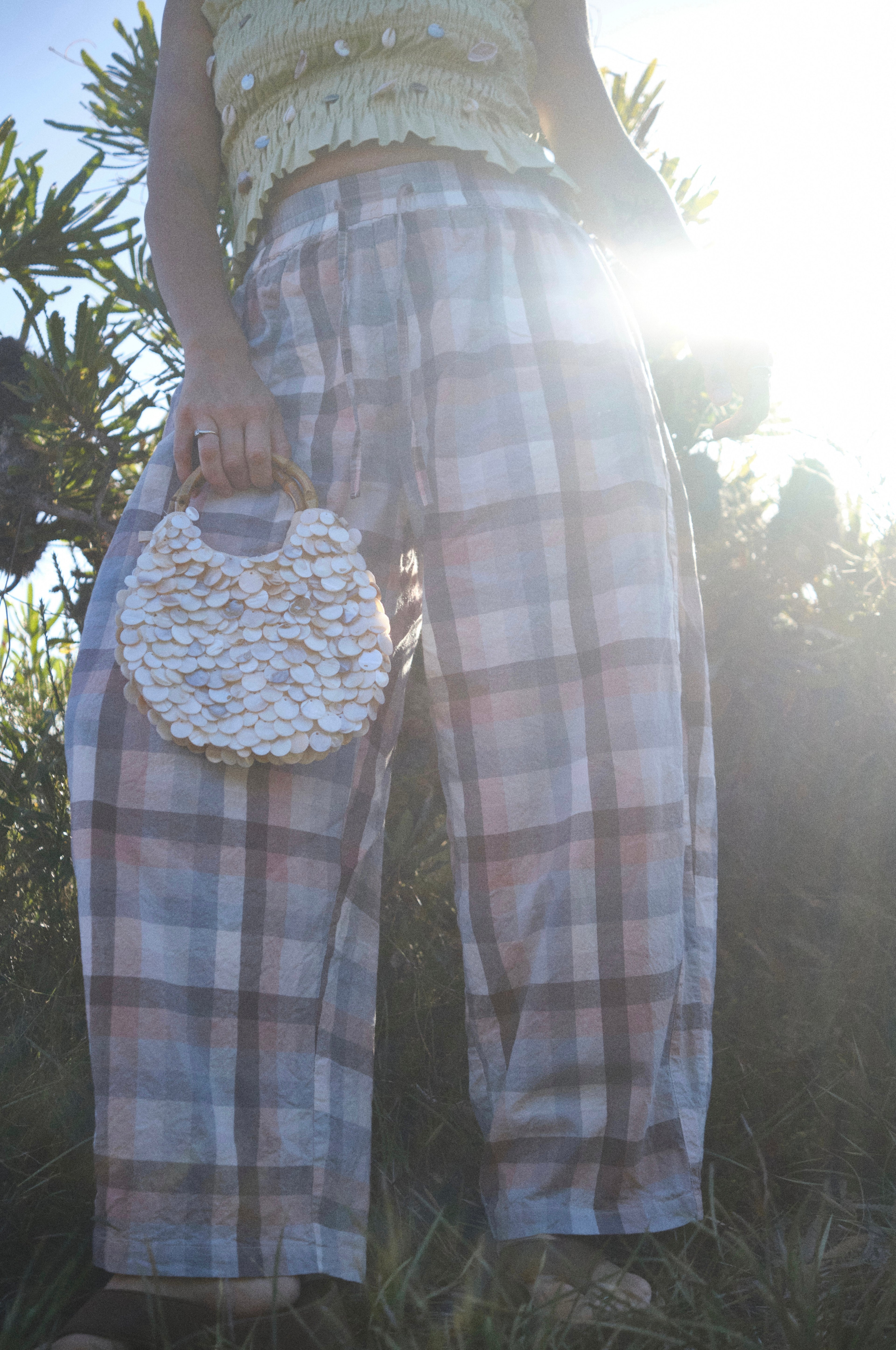 Goldie Barrel Leg | Sunset Check PRE-SALE