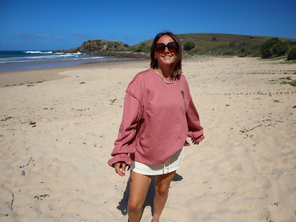 The Lila Sweat | Dusty Bloom French Terry