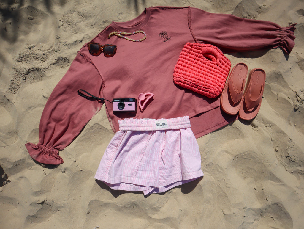 The Lila Sweat | Dusty Bloom French Terry