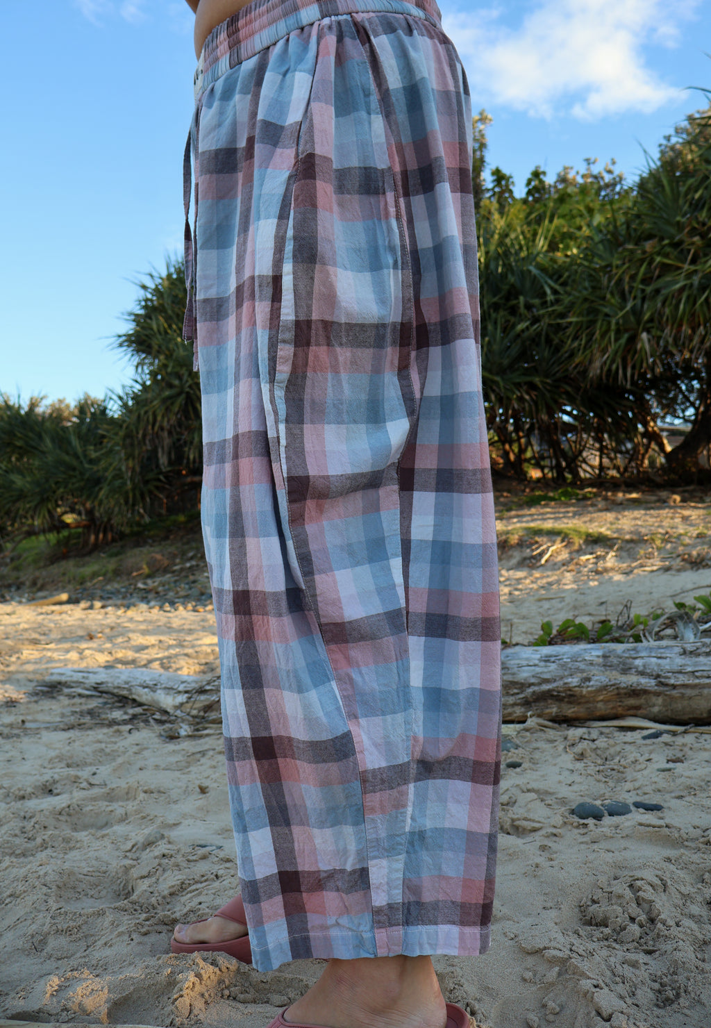Goldie Barrel Leg | Sunset Check PRE-SALE