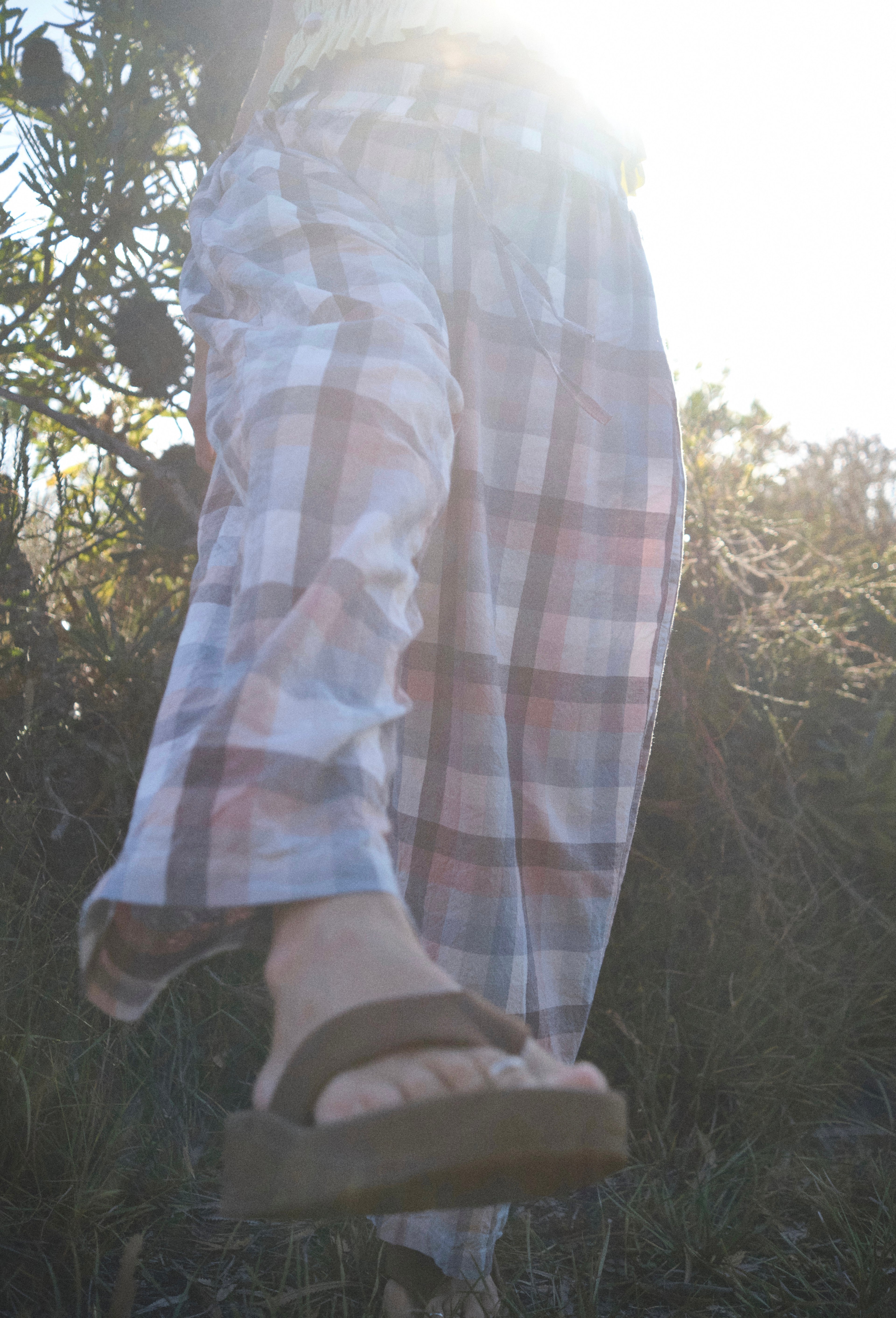 Goldie Barrel Leg | Sunset Check PRE-SALE
