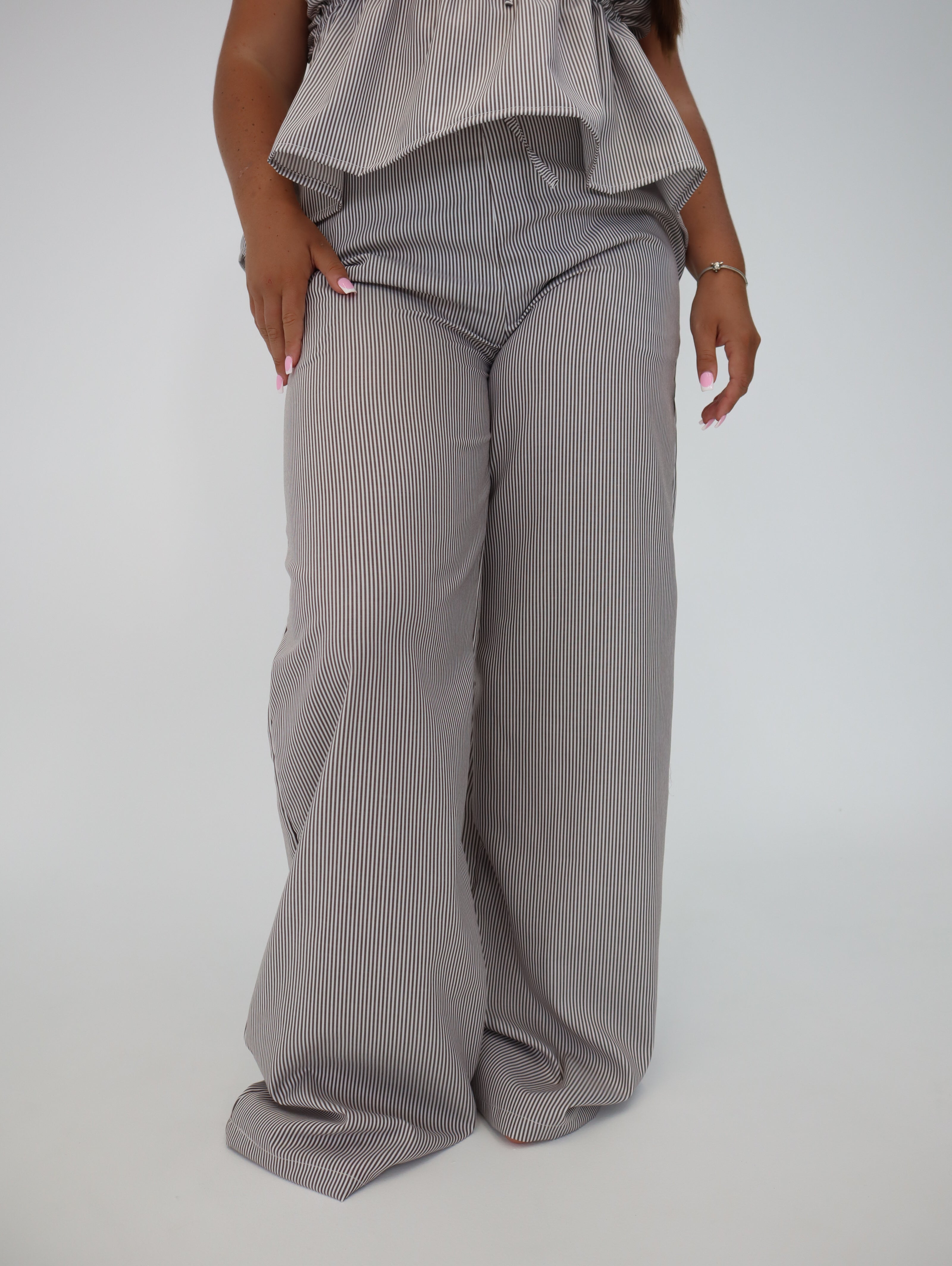 Drift Pants | Chocolate Pinstripe