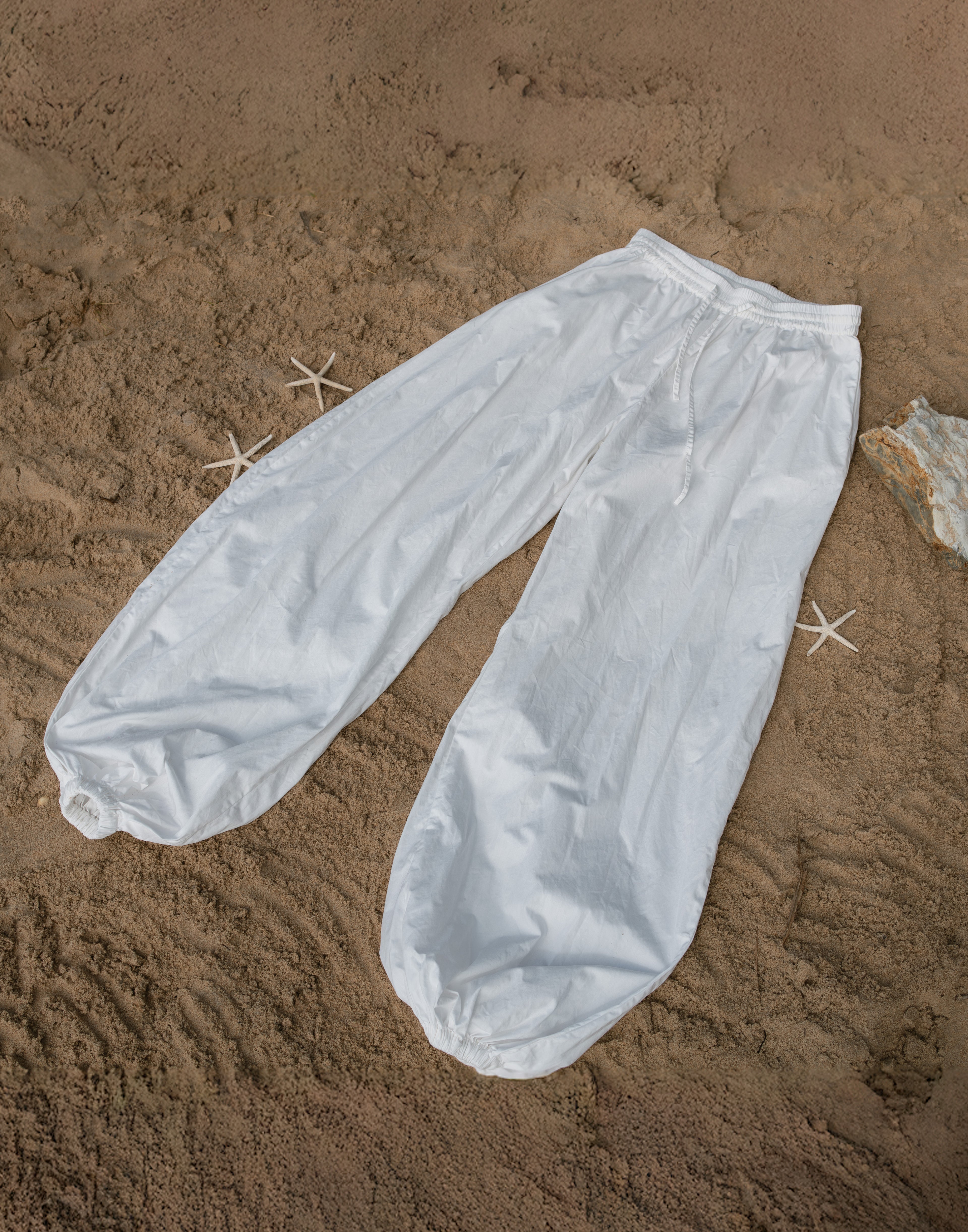 Jinni Balloon pants | Chic White Cotton