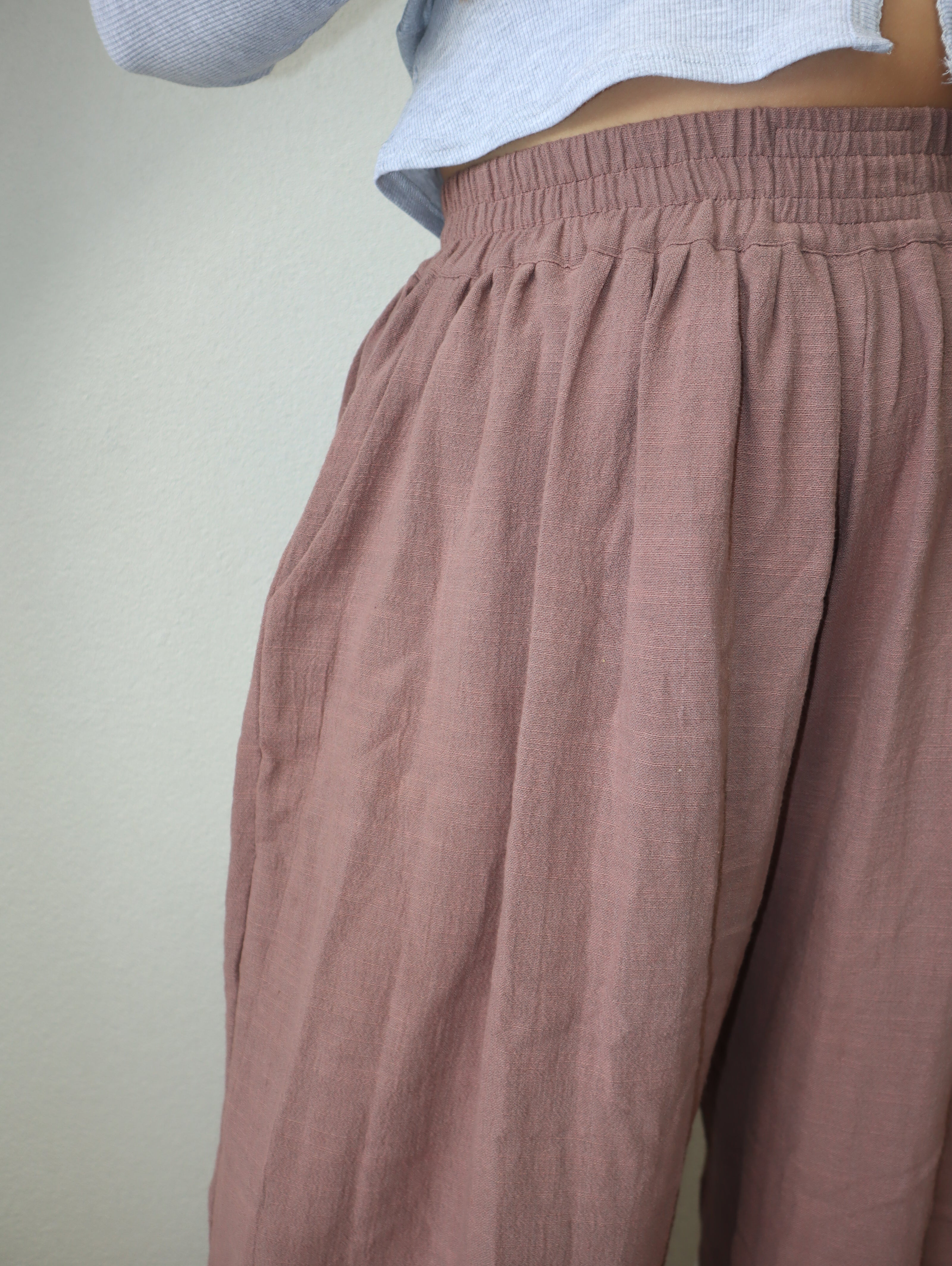 Stevie Palazzo Pants | Cocoa Brown