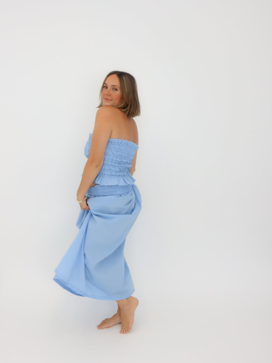 Sienna Skirt | Sky Blue