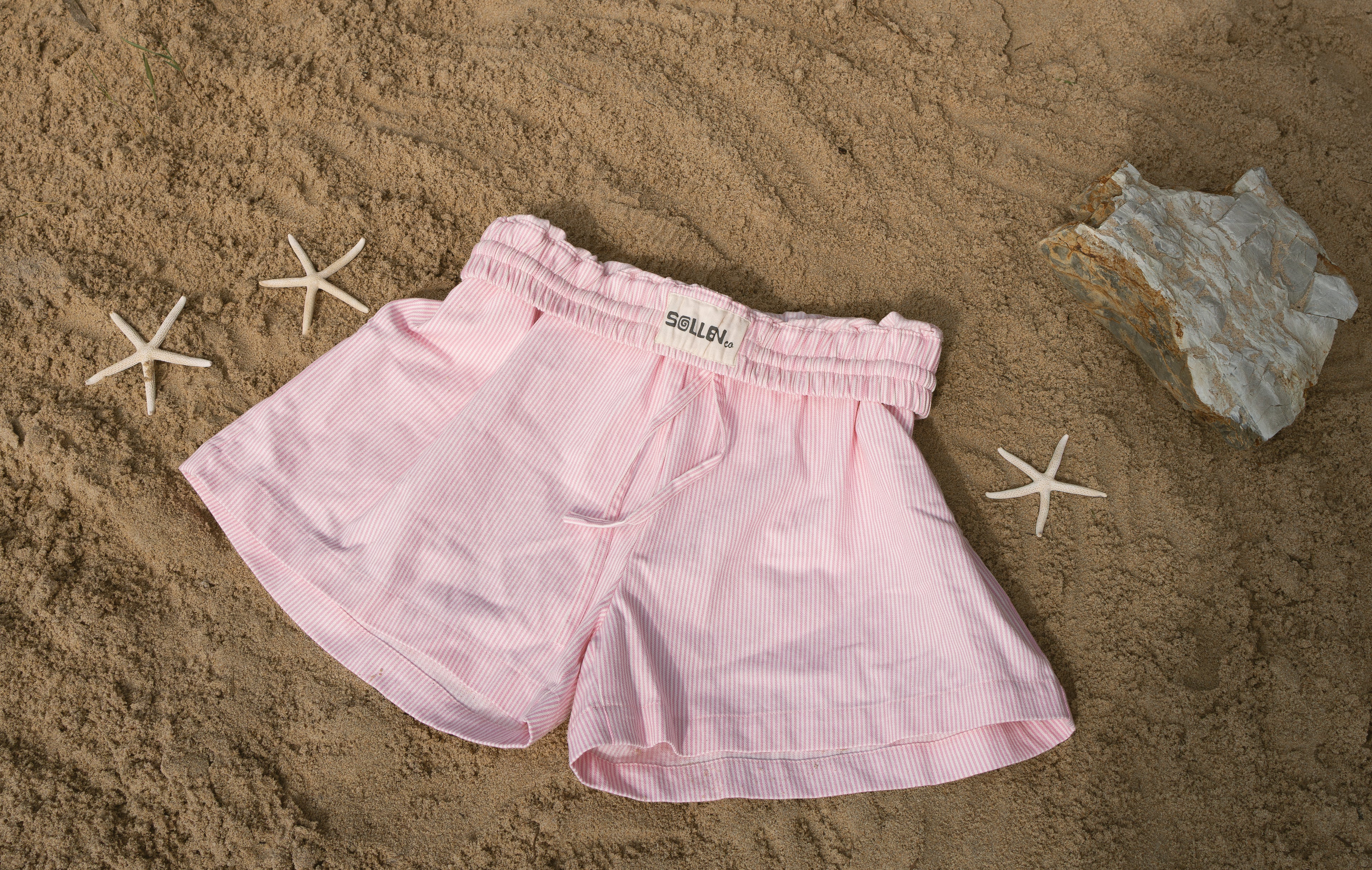 Signature Shorts | Pink Pinstripe